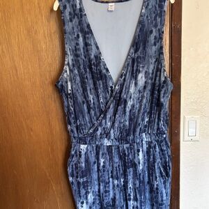Old Navy Blue Tie-Dye Jumpsuit